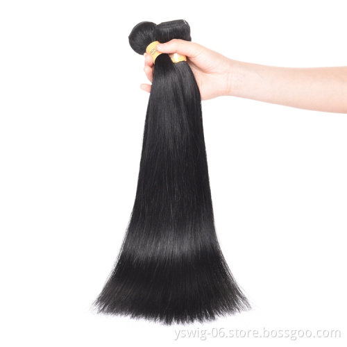 Natural Peruvian Human Hair, Plain Color 1# Jet Black Straight Remy Hair Peruvian Human Hair Weave, Brazilian Virgin Human Hair